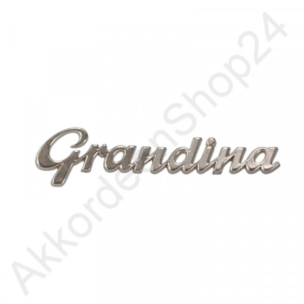 Schriftzug - Untertitel "Grandina" plastgalvanisiert