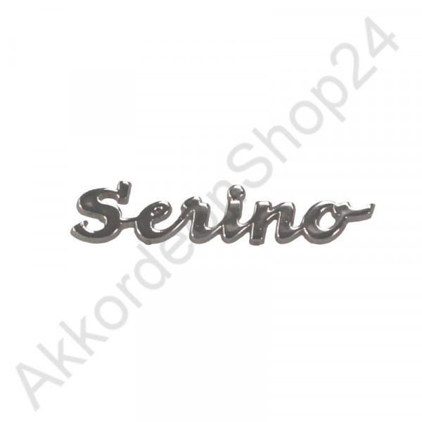 Schriftzug - Untertitel "Serino" plastgalvanisiert